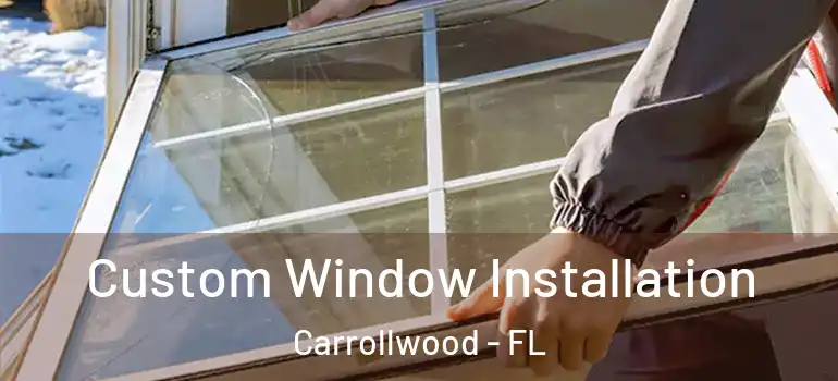  Custom Window Installation Carrollwood - FL