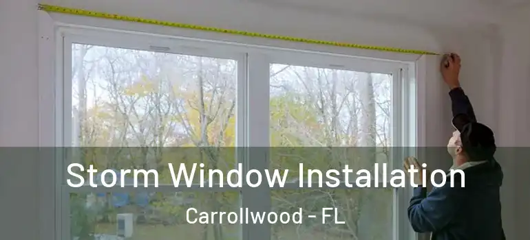  Storm Window Installation Carrollwood - FL