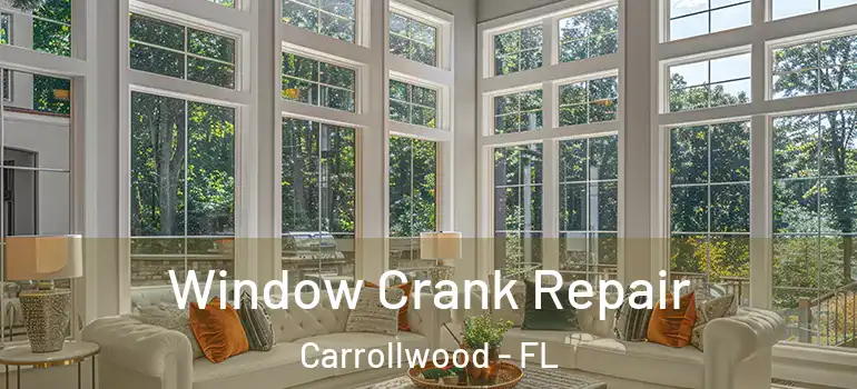  Window Crank Repair Carrollwood - FL
